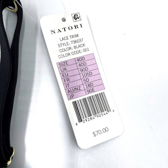 Natori Body Doubles Bra Full Coverage‎ Contour Black Lace 736037 Sz 40D - Picture 7 of 10